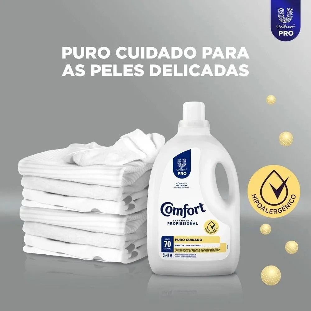 Amaciante Comfort Lavanderia Profissional Puro Cuidado 5L